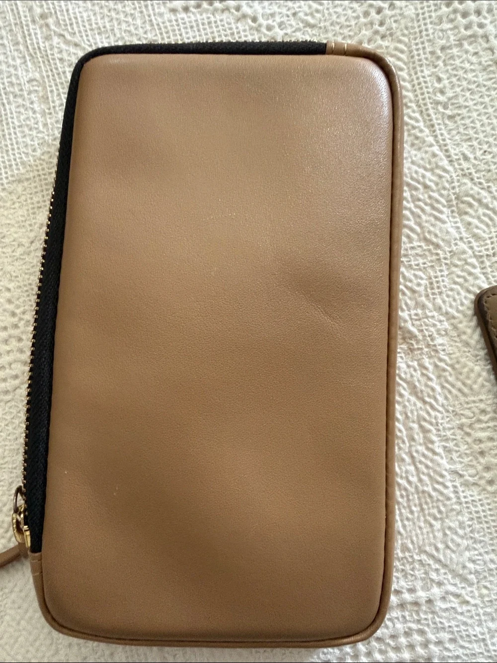 Tan Crossbody Phone Wallet Set by Bandolier